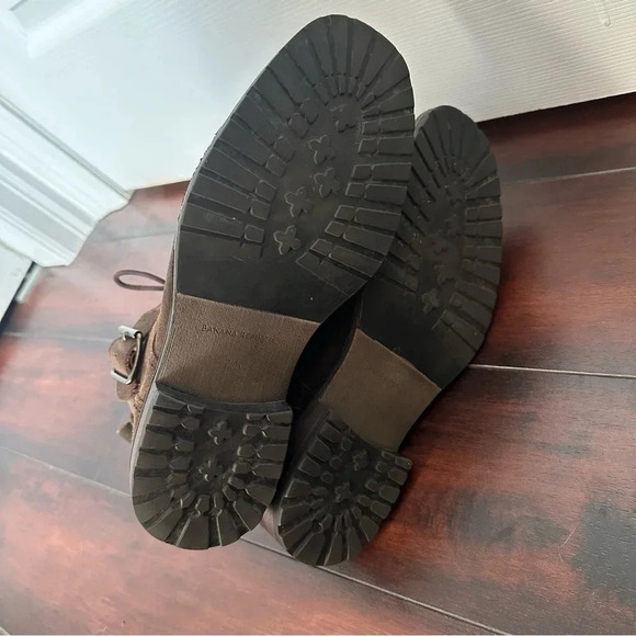 Size 7.5 Mens Banana  Republic Leather Layton Buckle Boot - Picture 6 of 8